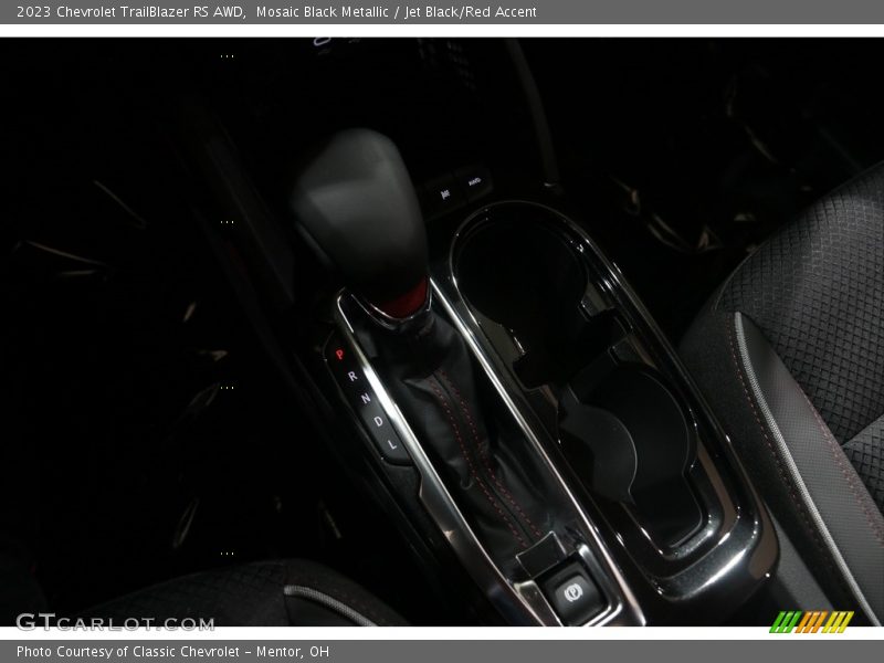 Mosaic Black Metallic / Jet Black/Red Accent 2023 Chevrolet TrailBlazer RS AWD