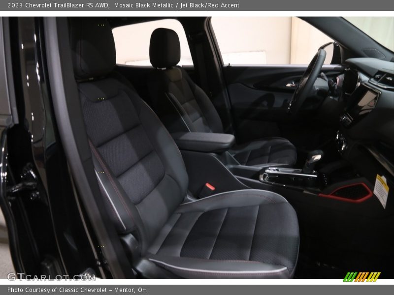 Mosaic Black Metallic / Jet Black/Red Accent 2023 Chevrolet TrailBlazer RS AWD