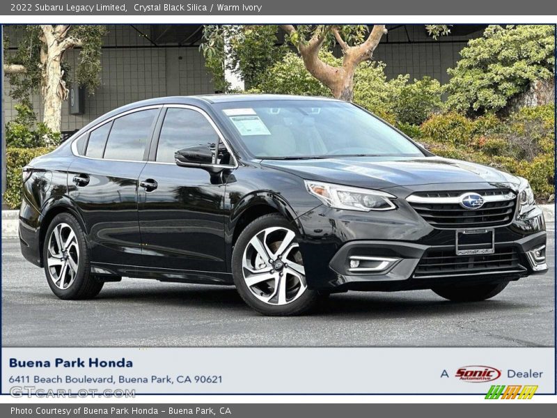 Crystal Black Silica / Warm Ivory 2022 Subaru Legacy Limited