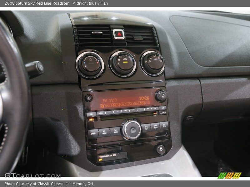 Controls of 2008 Sky Red Line Roadster