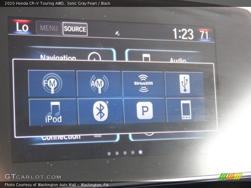 Sonic Gray Pearl / Black 2020 Honda CR-V Touring AWD