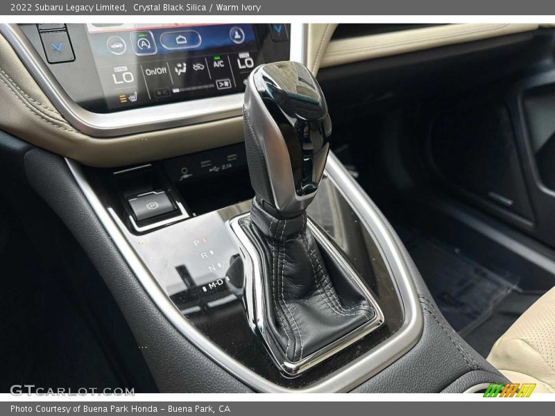  2022 Legacy Limited Lineartronic CVT Automatic Shifter