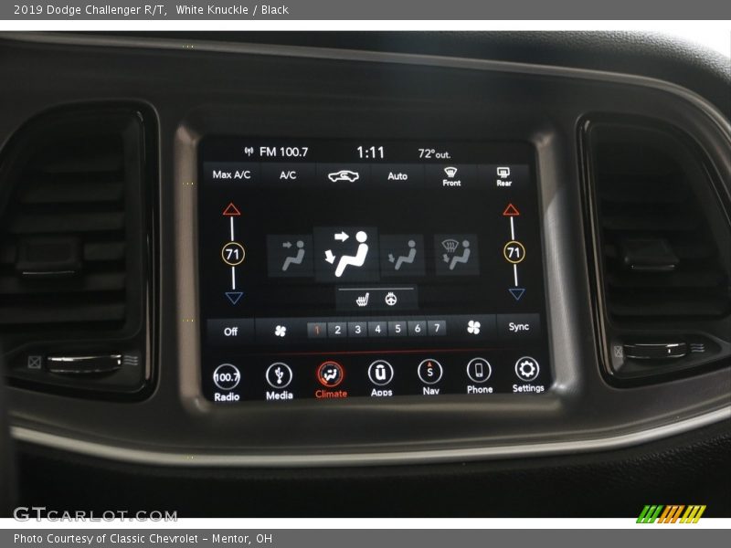 White Knuckle / Black 2019 Dodge Challenger R/T