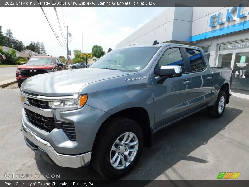 Sterling Gray Metallic / Jet Black 2023 Chevrolet Silverado 1500 LT Crew Cab 4x4