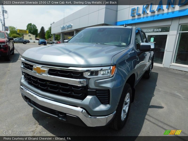 Sterling Gray Metallic / Jet Black 2023 Chevrolet Silverado 1500 LT Crew Cab 4x4