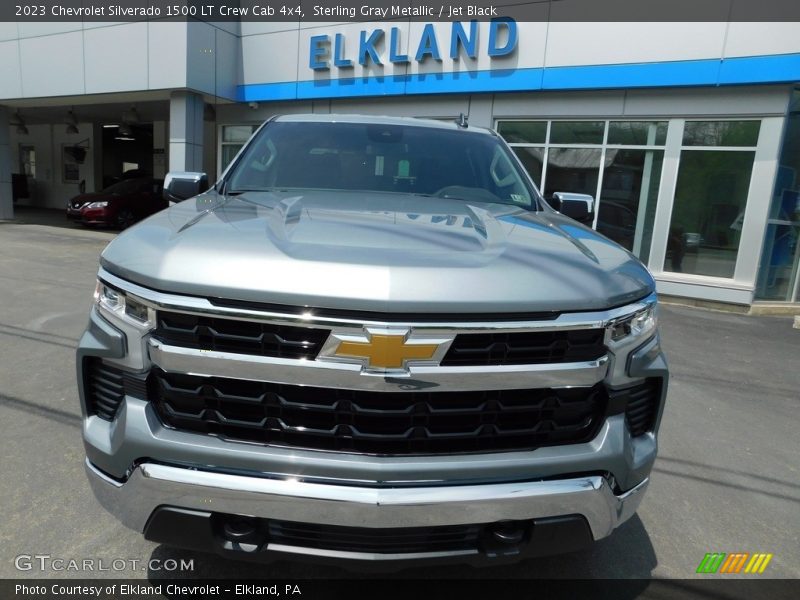 Sterling Gray Metallic / Jet Black 2023 Chevrolet Silverado 1500 LT Crew Cab 4x4