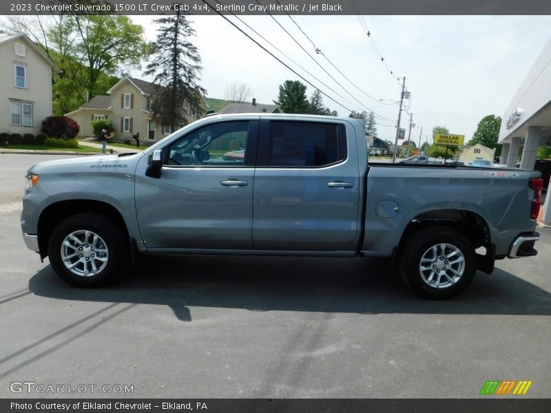 Sterling Gray Metallic / Jet Black 2023 Chevrolet Silverado 1500 LT Crew Cab 4x4