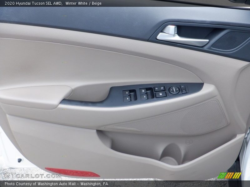 Winter White / Beige 2020 Hyundai Tucson SEL AWD