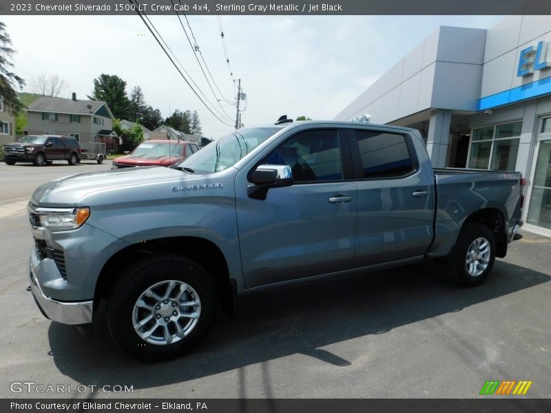 Sterling Gray Metallic / Jet Black 2023 Chevrolet Silverado 1500 LT Crew Cab 4x4