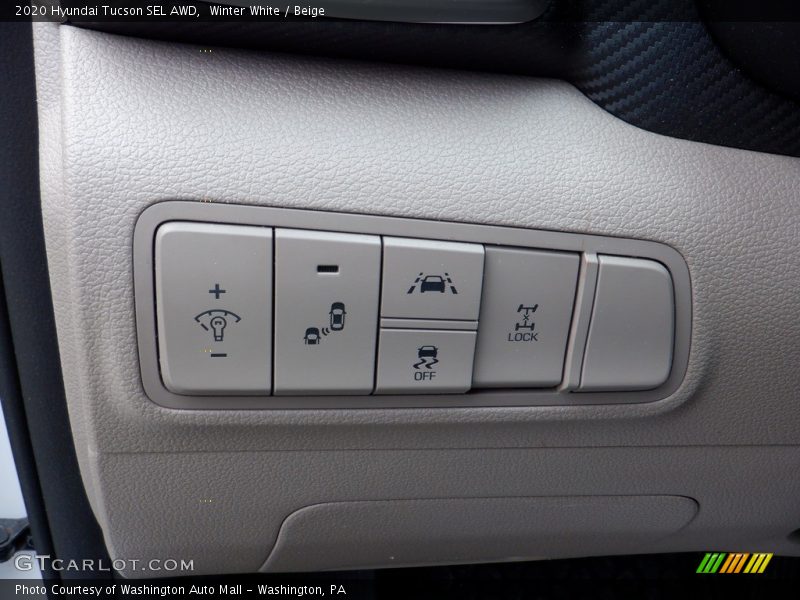 Winter White / Beige 2020 Hyundai Tucson SEL AWD