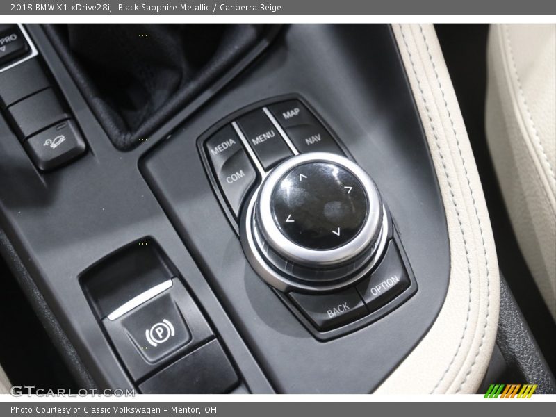 Black Sapphire Metallic / Canberra Beige 2018 BMW X1 xDrive28i