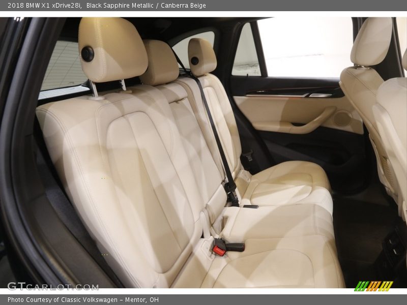 Black Sapphire Metallic / Canberra Beige 2018 BMW X1 xDrive28i