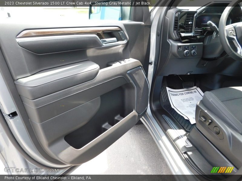 Sterling Gray Metallic / Jet Black 2023 Chevrolet Silverado 1500 LT Crew Cab 4x4