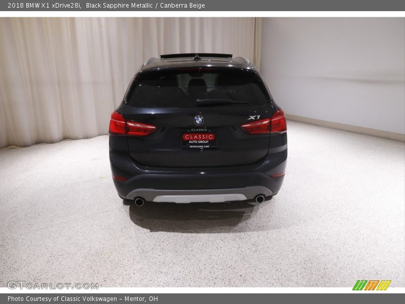 Black Sapphire Metallic / Canberra Beige 2018 BMW X1 xDrive28i