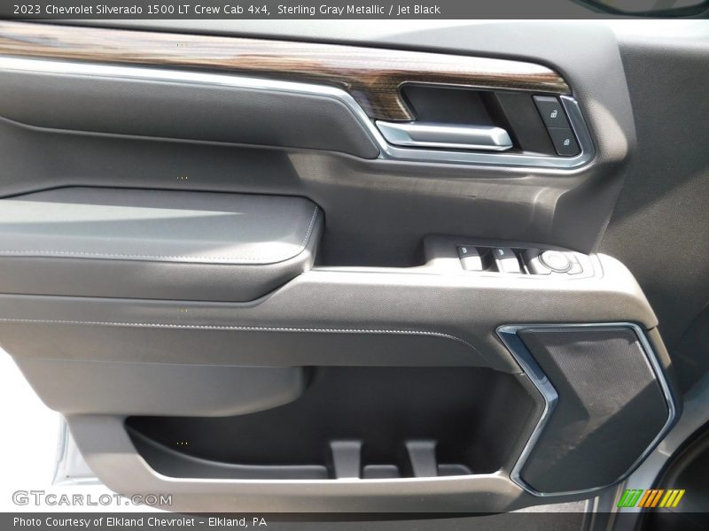 Sterling Gray Metallic / Jet Black 2023 Chevrolet Silverado 1500 LT Crew Cab 4x4