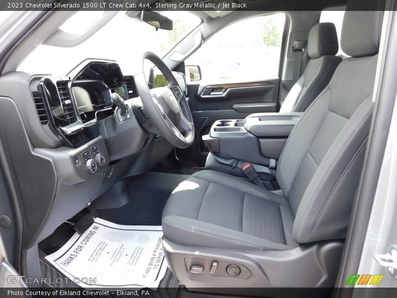 Sterling Gray Metallic / Jet Black 2023 Chevrolet Silverado 1500 LT Crew Cab 4x4