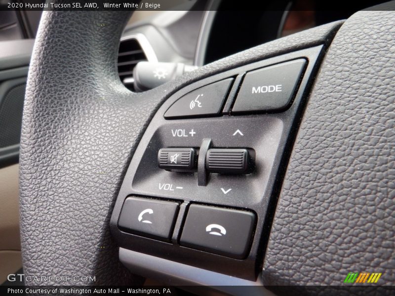 Winter White / Beige 2020 Hyundai Tucson SEL AWD
