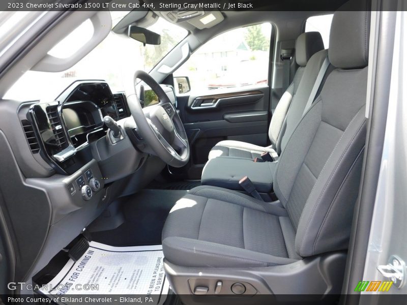 Sterling Gray Metallic / Jet Black 2023 Chevrolet Silverado 1500 LT Crew Cab 4x4