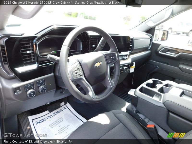 Sterling Gray Metallic / Jet Black 2023 Chevrolet Silverado 1500 LT Crew Cab 4x4