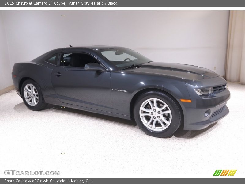 Ashen Gray Metallic / Black 2015 Chevrolet Camaro LT Coupe