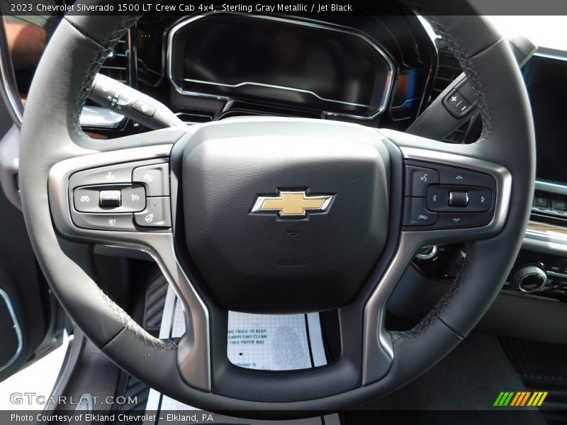 Sterling Gray Metallic / Jet Black 2023 Chevrolet Silverado 1500 LT Crew Cab 4x4