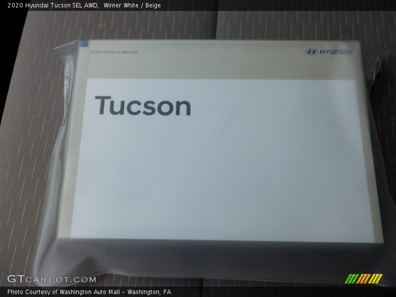 Winter White / Beige 2020 Hyundai Tucson SEL AWD