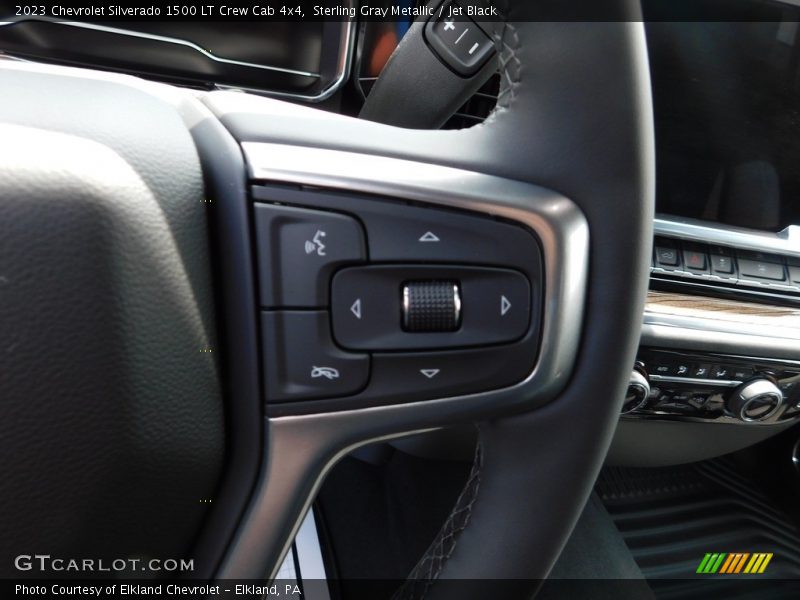 Sterling Gray Metallic / Jet Black 2023 Chevrolet Silverado 1500 LT Crew Cab 4x4