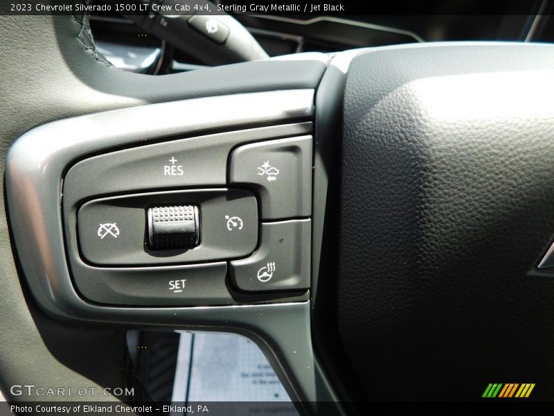Sterling Gray Metallic / Jet Black 2023 Chevrolet Silverado 1500 LT Crew Cab 4x4