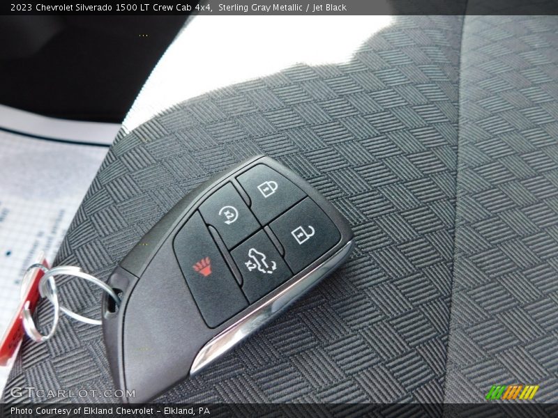 Sterling Gray Metallic / Jet Black 2023 Chevrolet Silverado 1500 LT Crew Cab 4x4