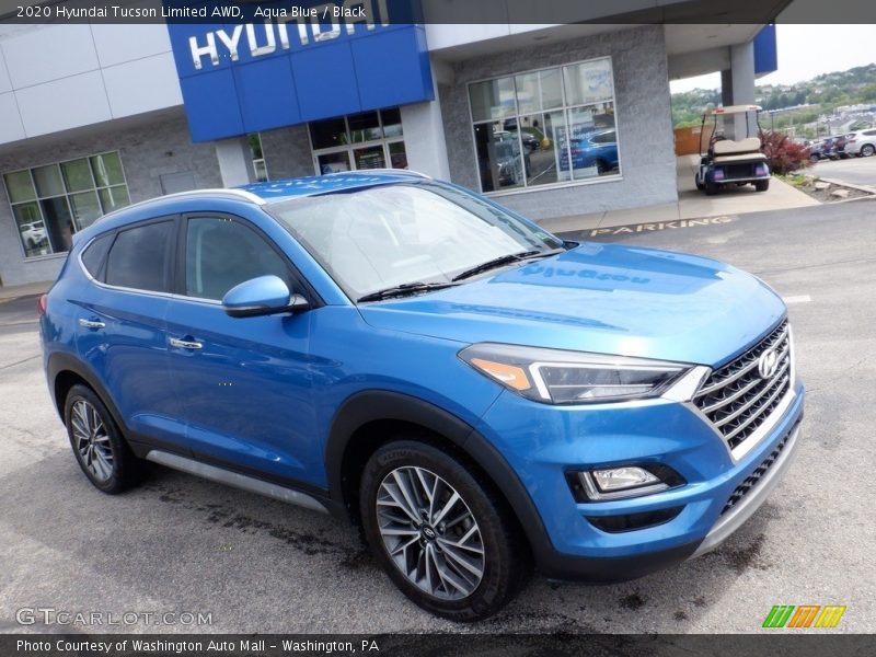 Aqua Blue / Black 2020 Hyundai Tucson Limited AWD