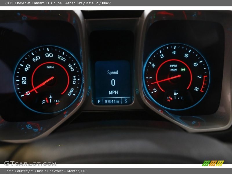 Ashen Gray Metallic / Black 2015 Chevrolet Camaro LT Coupe