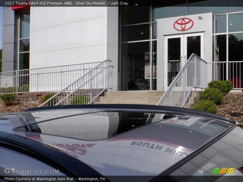 Silver Sky Metallic / Light Gray 2021 Toyota RAV4 XLE Premium AWD