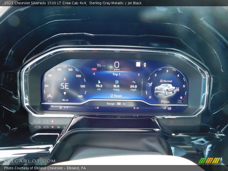 Sterling Gray Metallic / Jet Black 2023 Chevrolet Silverado 1500 LT Crew Cab 4x4