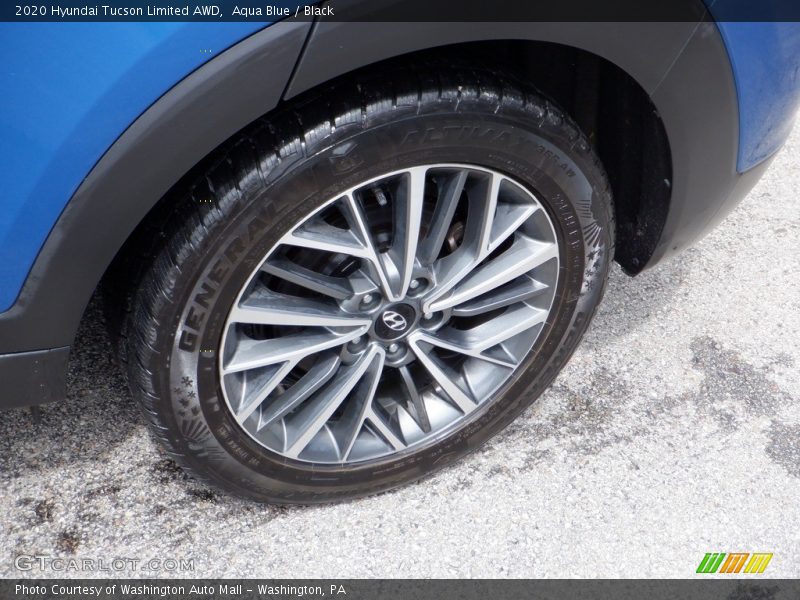 Aqua Blue / Black 2020 Hyundai Tucson Limited AWD