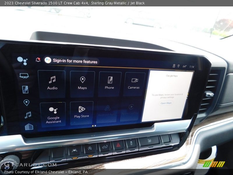 Sterling Gray Metallic / Jet Black 2023 Chevrolet Silverado 1500 LT Crew Cab 4x4