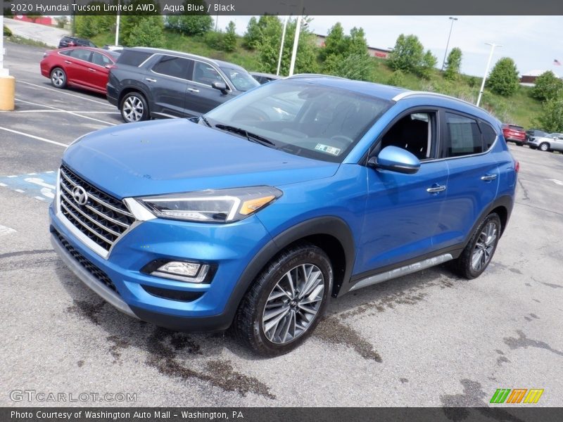 Aqua Blue / Black 2020 Hyundai Tucson Limited AWD