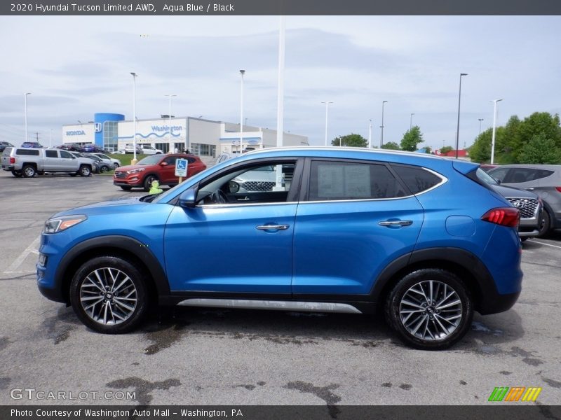 Aqua Blue / Black 2020 Hyundai Tucson Limited AWD