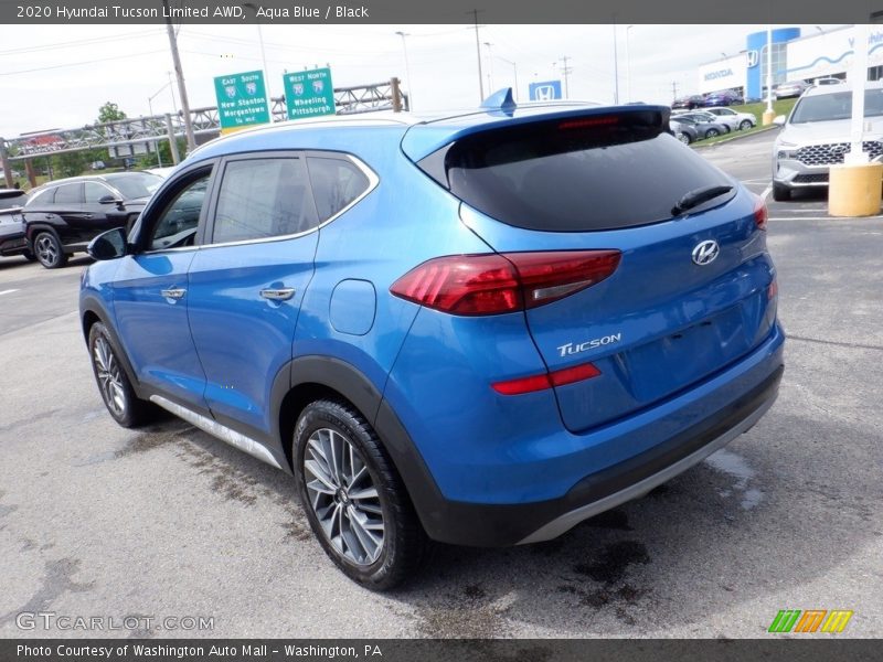 Aqua Blue / Black 2020 Hyundai Tucson Limited AWD