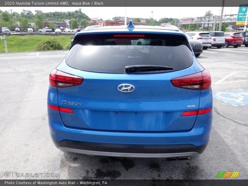 Aqua Blue / Black 2020 Hyundai Tucson Limited AWD