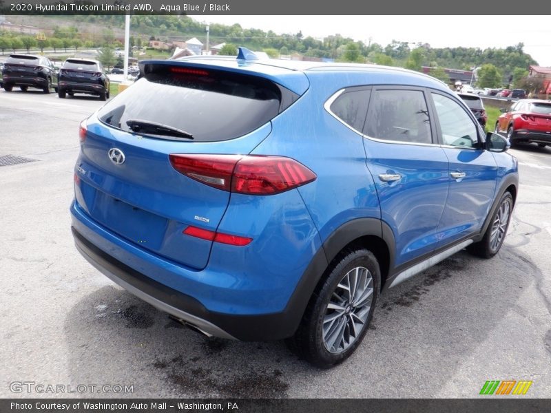 Aqua Blue / Black 2020 Hyundai Tucson Limited AWD