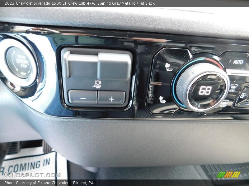 Sterling Gray Metallic / Jet Black 2023 Chevrolet Silverado 1500 LT Crew Cab 4x4