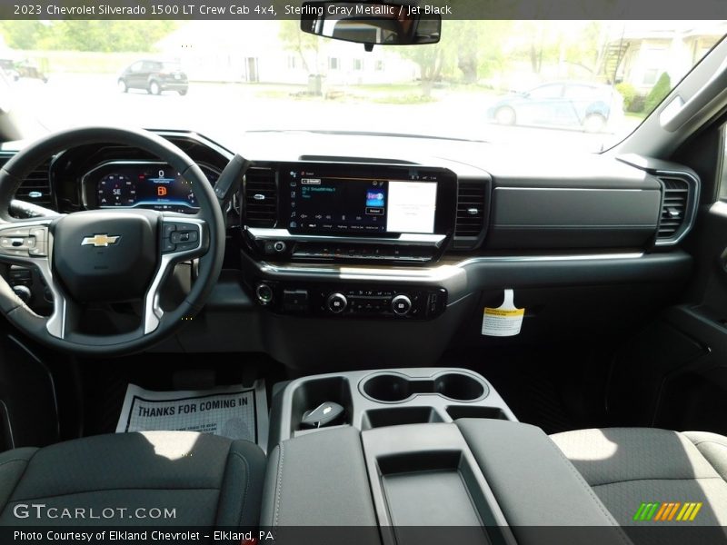 Sterling Gray Metallic / Jet Black 2023 Chevrolet Silverado 1500 LT Crew Cab 4x4