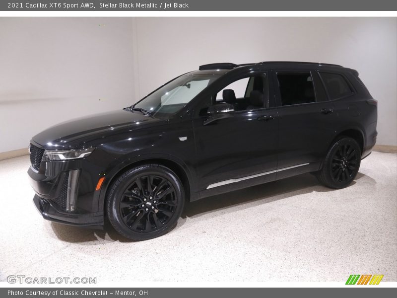 Stellar Black Metallic / Jet Black 2021 Cadillac XT6 Sport AWD