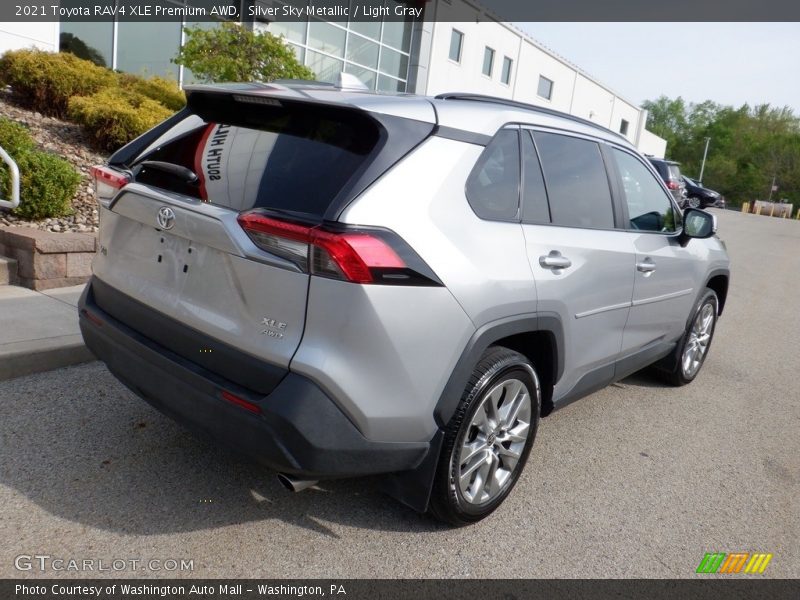 Silver Sky Metallic / Light Gray 2021 Toyota RAV4 XLE Premium AWD