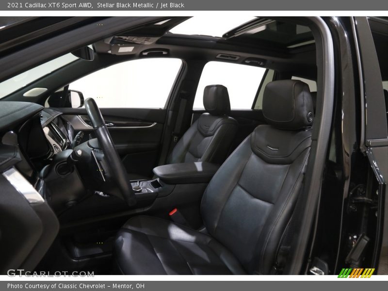 Stellar Black Metallic / Jet Black 2021 Cadillac XT6 Sport AWD