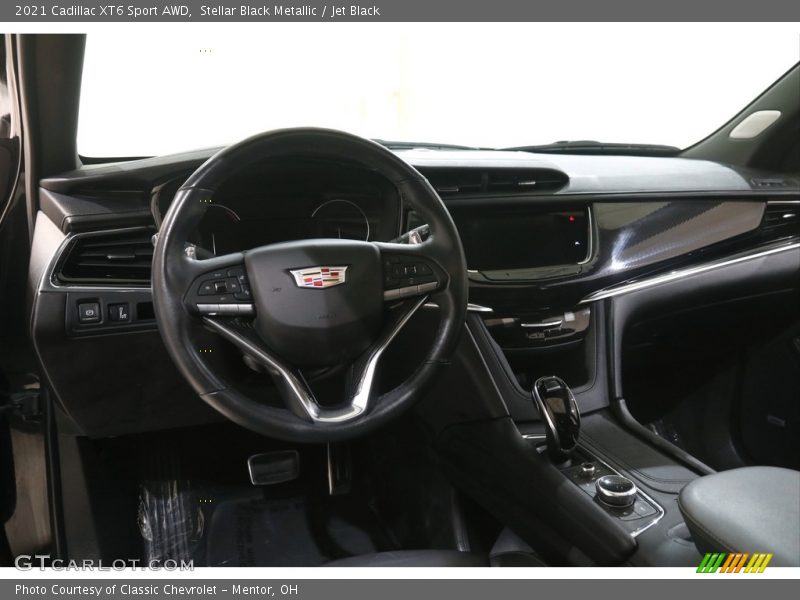Stellar Black Metallic / Jet Black 2021 Cadillac XT6 Sport AWD