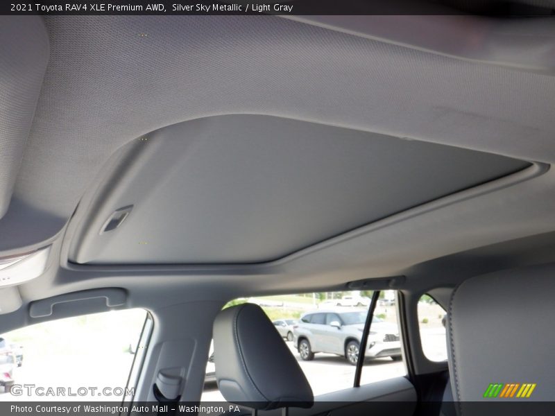 Silver Sky Metallic / Light Gray 2021 Toyota RAV4 XLE Premium AWD