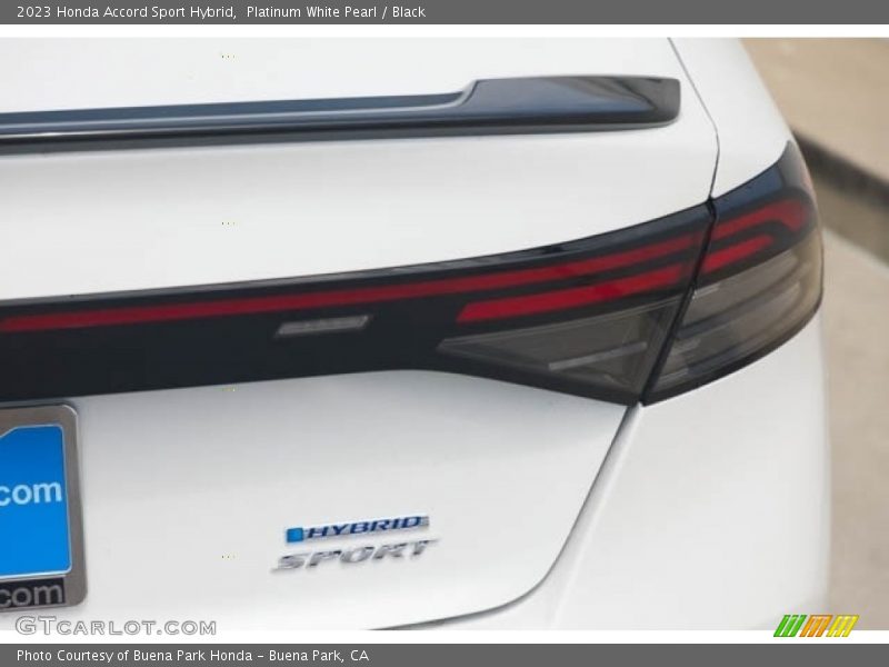 Platinum White Pearl / Black 2023 Honda Accord Sport Hybrid