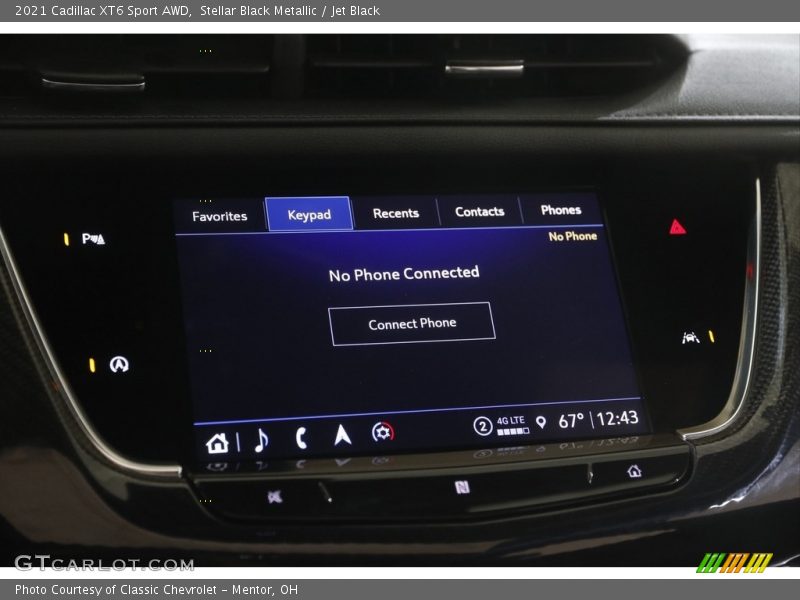 Stellar Black Metallic / Jet Black 2021 Cadillac XT6 Sport AWD