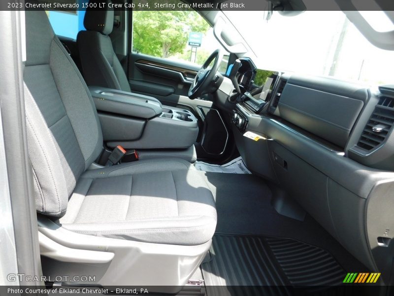 Sterling Gray Metallic / Jet Black 2023 Chevrolet Silverado 1500 LT Crew Cab 4x4